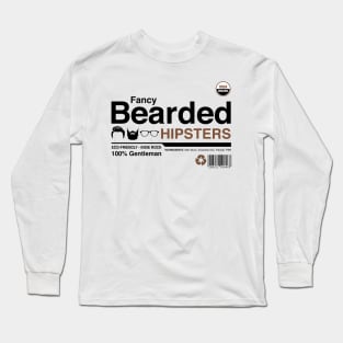 Fancy Bearded Hipsters Long Sleeve T-Shirt